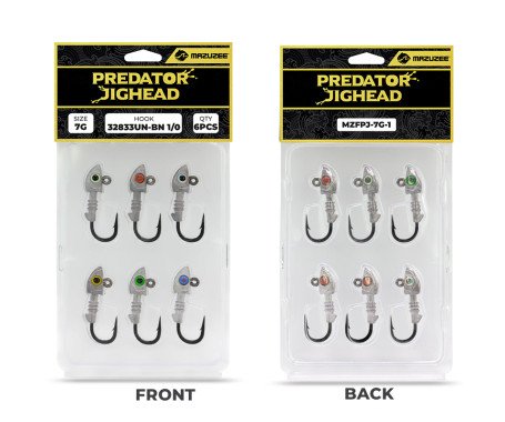 AQUA MARINE - Predator Jighead - 7G (Hook: 32833UN-BN 1/0)